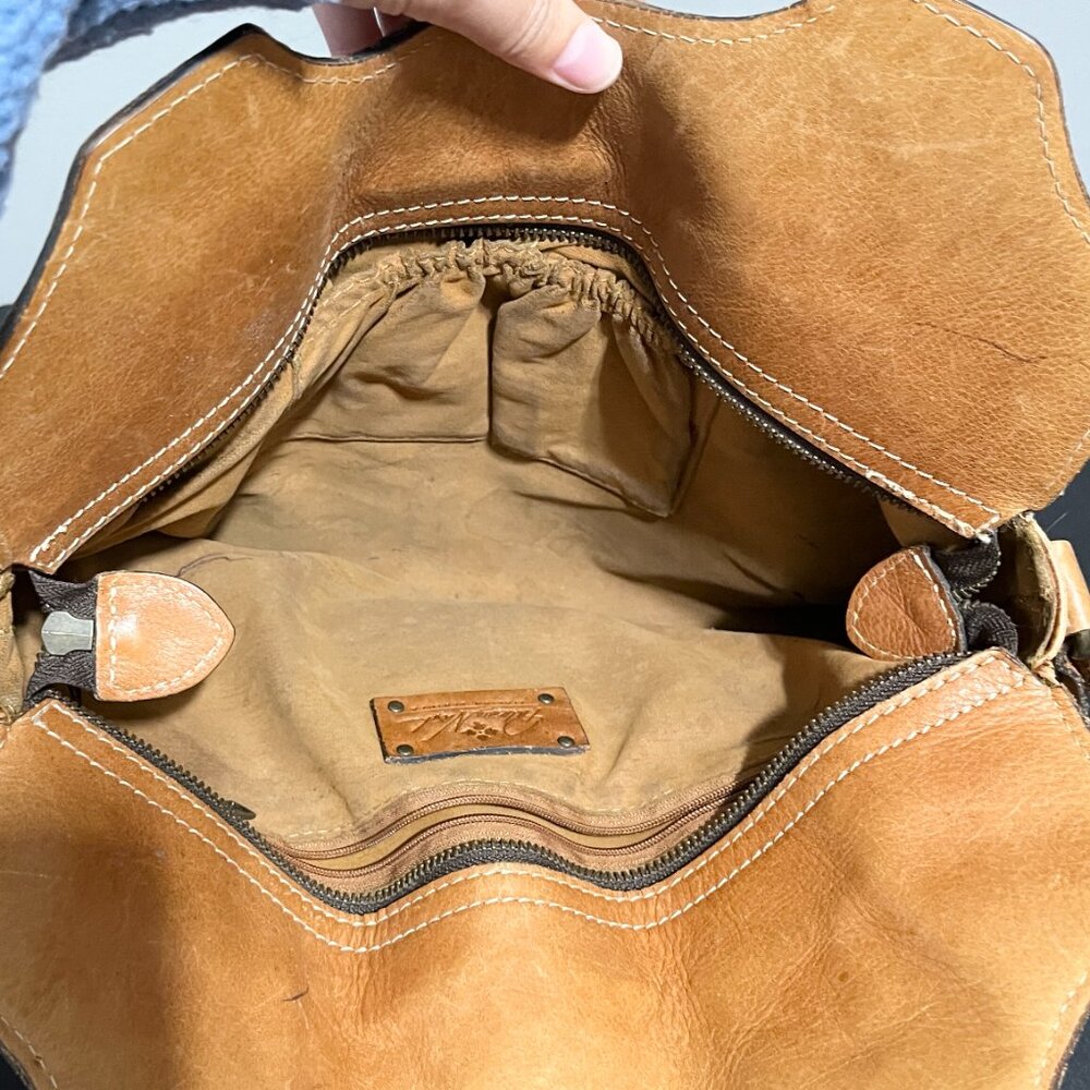 Patricia Nash Womens Napoli Leather Satchel Western Grunge Indie Distressed Boho - Picture 13 of 16